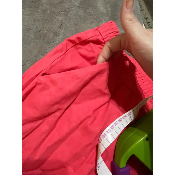 NWT J.Crew Size 22 Mercantile Women Drawstring Pant Pink Guava Plus Size Linen - Picture 9 of 10